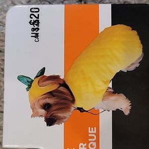 Small dog pineapple costume nwt